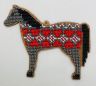 Сами с усами. Набор для вышивания "Лошадка серая в красное сердечко", 12,5х10,5 см, арт. С190-02